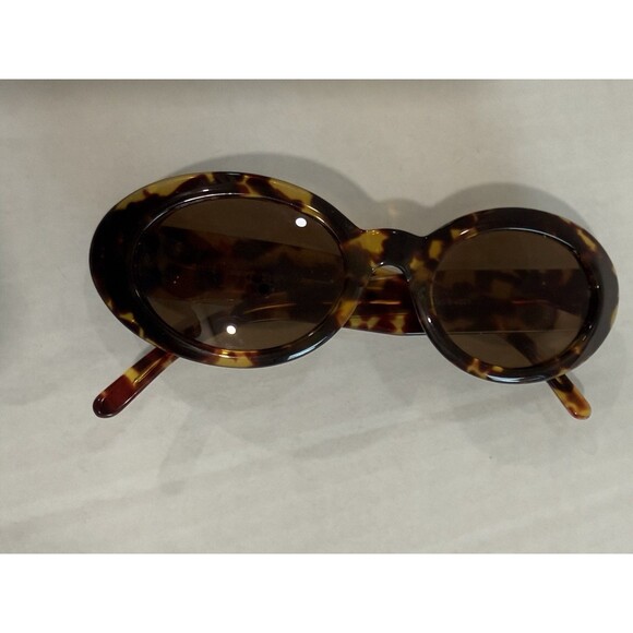 LAURA BIAGIOTTI Brown Tortoise Gold Sunglasses 51-22 Made‎ in Italy + Coach Case main image 7